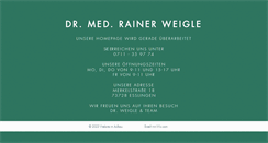 Desktop Screenshot of dr-weigle.de