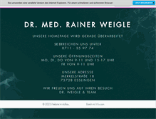 Tablet Screenshot of dr-weigle.de